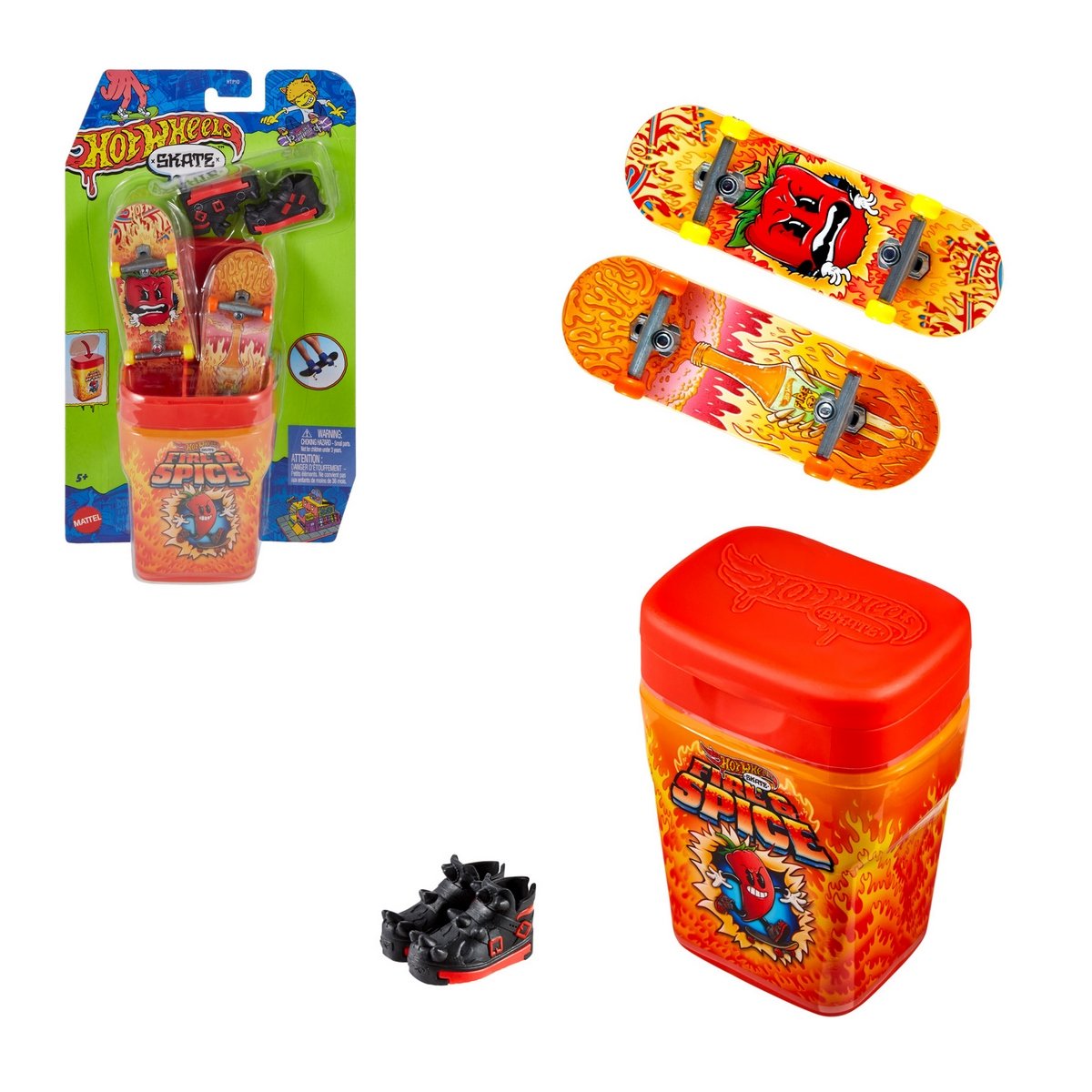 Hot Wheels Paquete De Chicles - Fire Y Spice